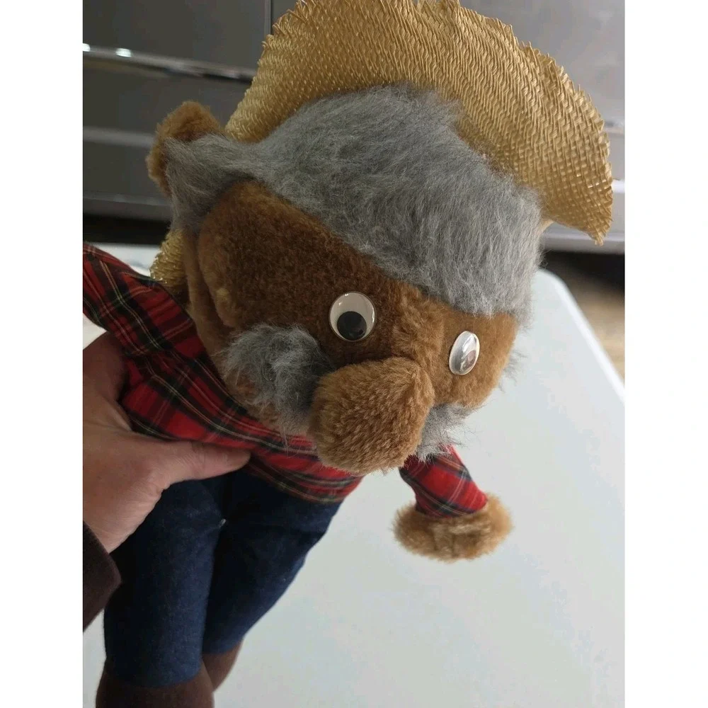 VINTAGE Shotgun Red Plush Doll Hee Haw TV Show Stuffed Animal.